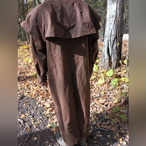Original Australian Drover Coat Cotton Oilskin - Picture 3 of 8